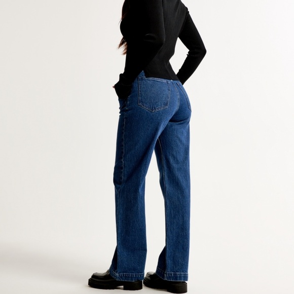 Abercrombie curve love high rise 90s relaxed jean - Picture 2 of 10
